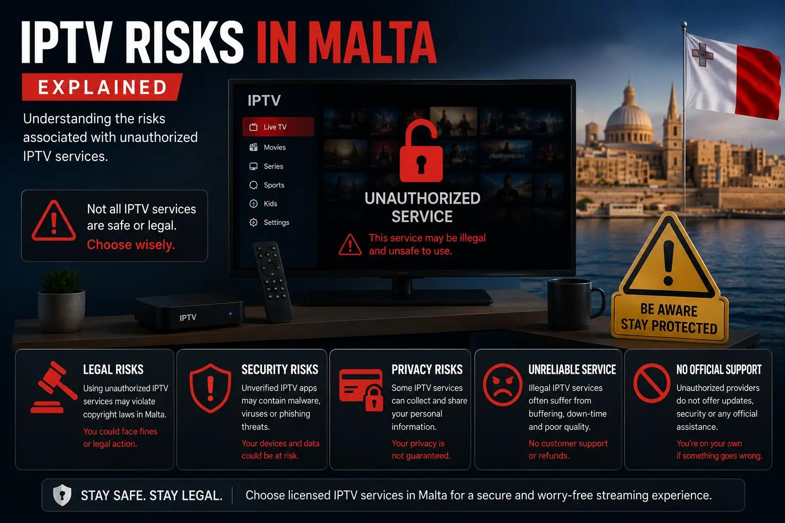 IPTV risks in Malta